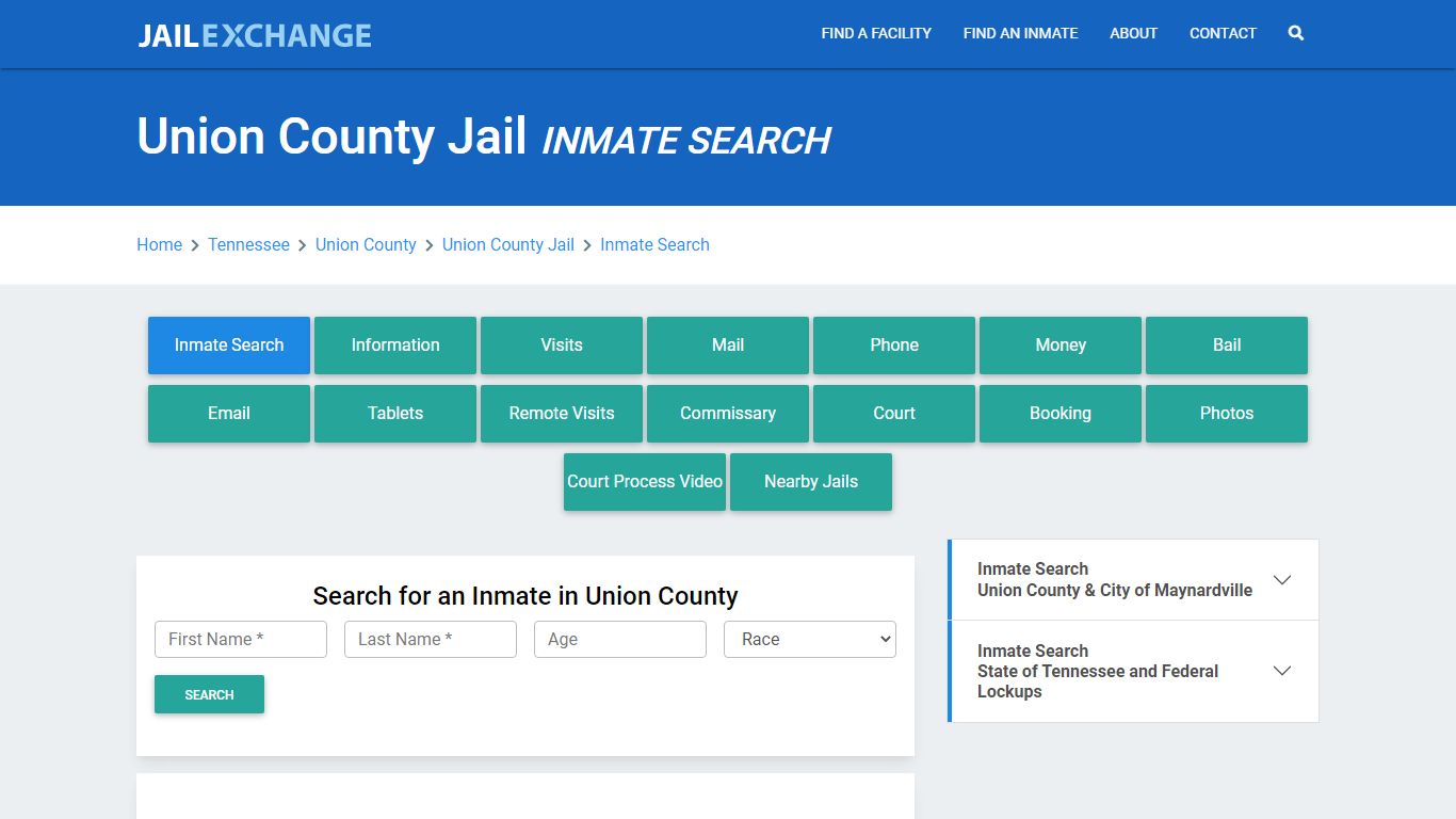 Union County Jail, TN Inmate Search: Roster & Mugshots - Jail Exchange